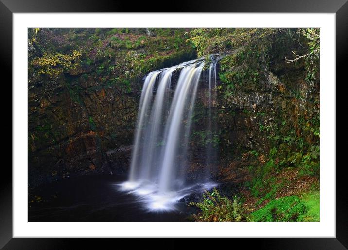 Dalcairney Falls, an Ayrshire waterfall Framed Mounted Print by Allan Durward Photography