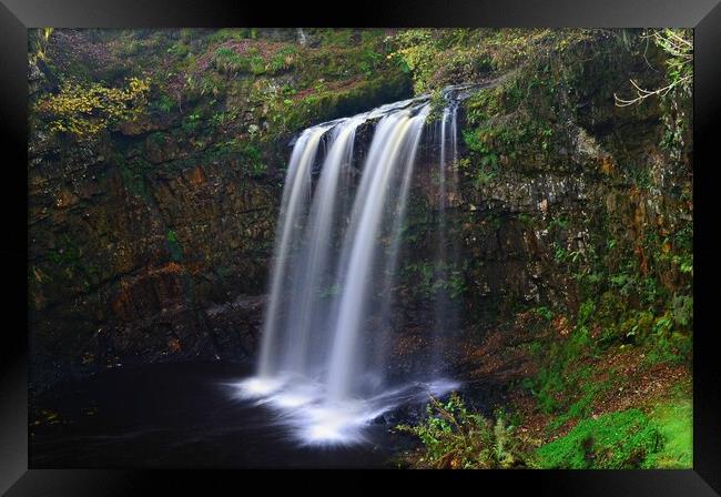 Dalcairney Falls, an Ayrshire waterfall Framed Print by Allan Durward Photography