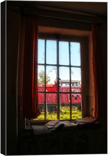 Train window Canvas Print by Nathan Wright