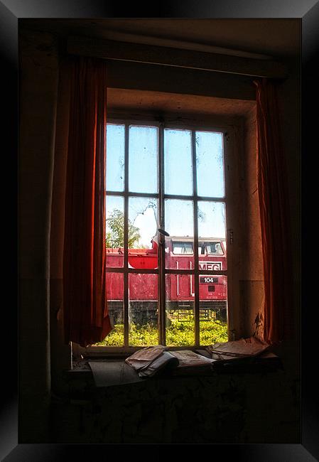 Train window Framed Print by Nathan Wright