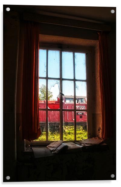 Train window Acrylic by Nathan Wright