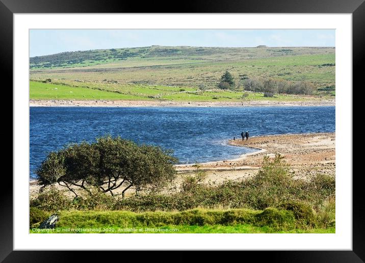 A Stroll By Colliford Lake, Cornwall. Framed Mounted Print by Neil Mottershead