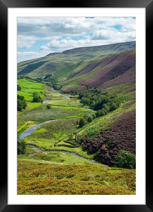 Woodlands Valley, Peak District Framed Mounted Print by Andrew Kearton