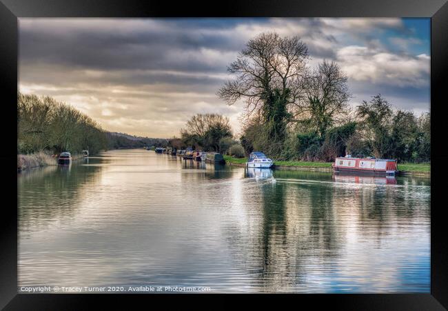 Just Boating! Gloucester and Sharpness Canal Framed Print by Tracey Turner