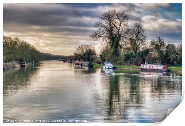 Just Boating! Gloucester and Sharpness Canal Print by Tracey Turner