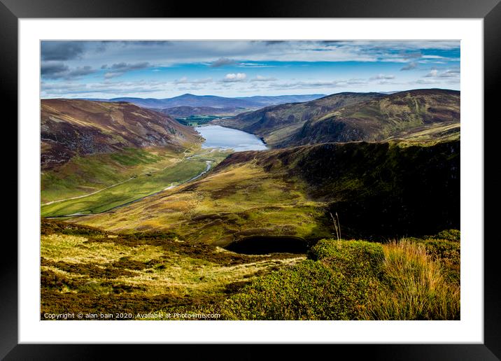 Glenlee from Cairn lick Framed Mounted Print by alan bain