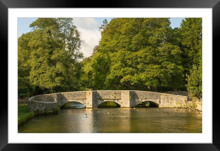Sheepwash Bridge, Ashford-in-the-water Framed Mounted Print by Andrew Kearton