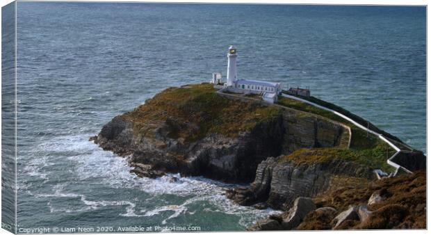 South Stack Lighthouse, Anglesey Canvas Print by Liam Neon