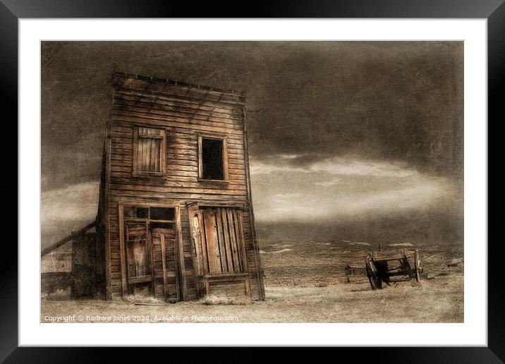 The Haunting Beauty of Bodie Ghost Town Framed Mounted Print by Barbara Jones