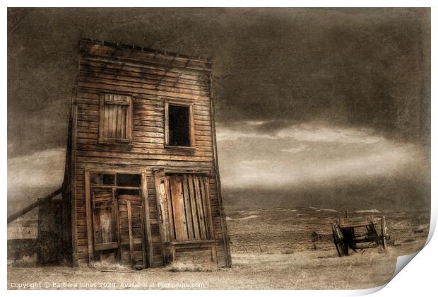 The Haunting Beauty of Bodie Ghost Town Print by Barbara Jones