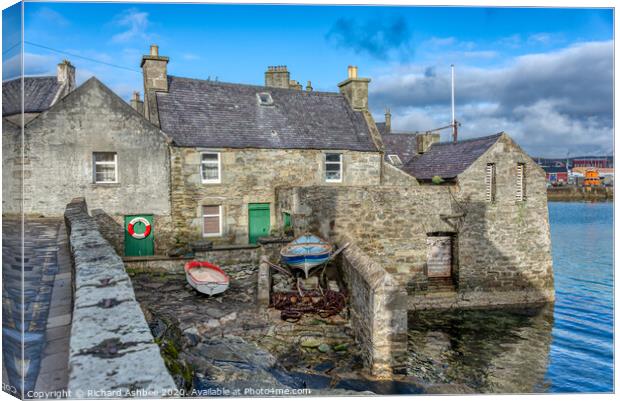 The house of Jimmy Perez` Shetland' Canvas Print by Richard Ashbee