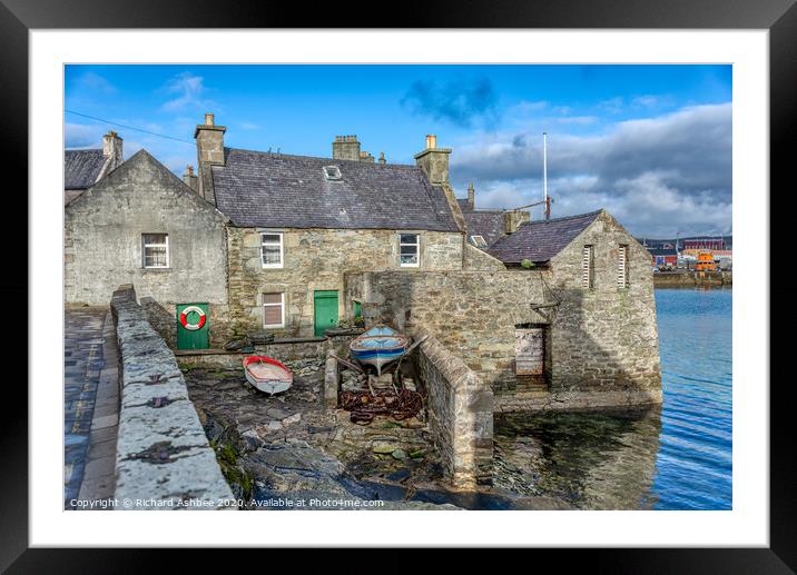 The house of Jimmy Perez` Shetland' Framed Mounted Print by Richard Ashbee