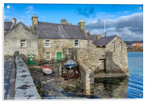 The house of Jimmy Perez` Shetland' Acrylic by Richard Ashbee