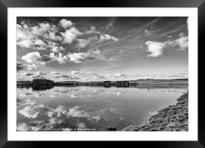 Siblyback Lake Reflections Framed Mounted Print by Mary Fletcher