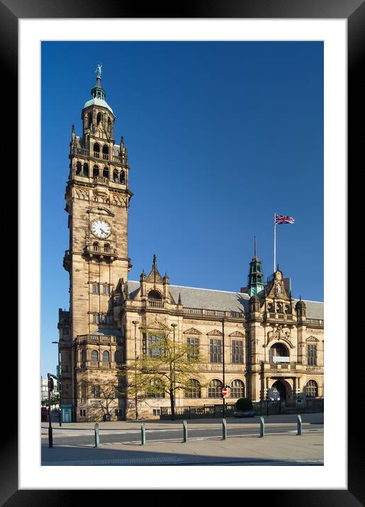 Sheffield Town Hall Framed Mounted Print by Darren Galpin