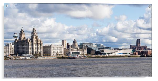 Panorama of the Liverpool waterfront Acrylic by Jason Wells