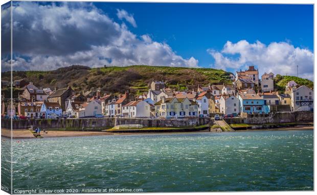 Staithes village Canvas Print by kevin cook