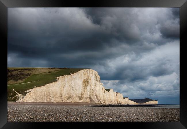 Seven Sisters, Cuckmere Haven Framed Print by Phil Clements