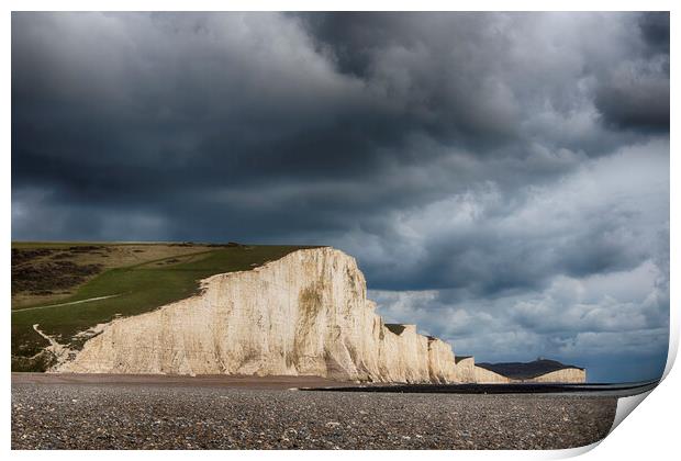 Seven Sisters, Cuckmere Haven Print by Phil Clements