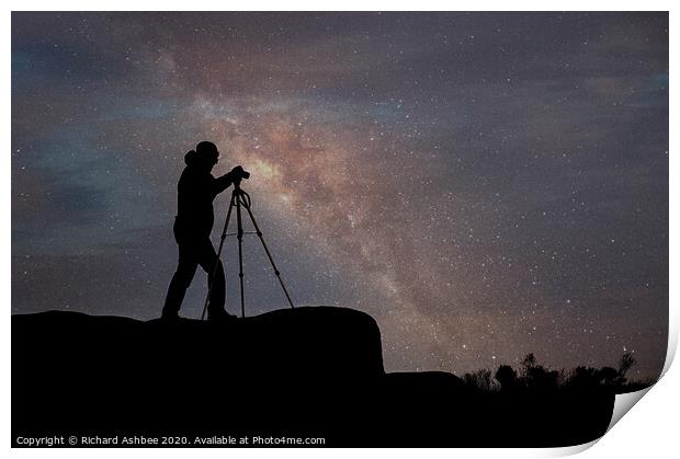 Preparing for the milky way Print by Richard Ashbee