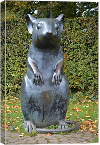 Mouse sculpture Alloway Canvas Print by Allan Durward Photography