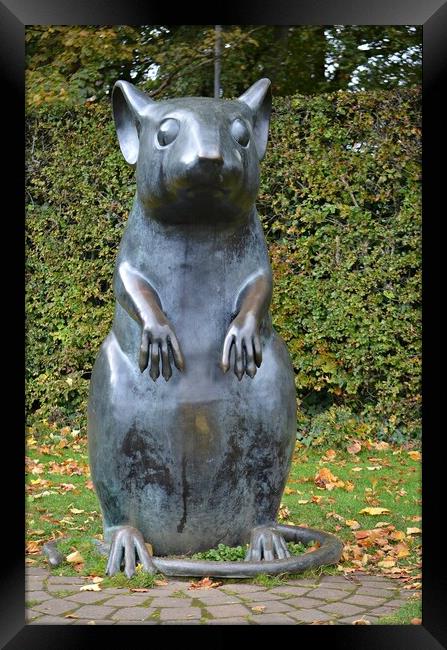 Mouse sculpture Alloway Framed Print by Allan Durward Photography