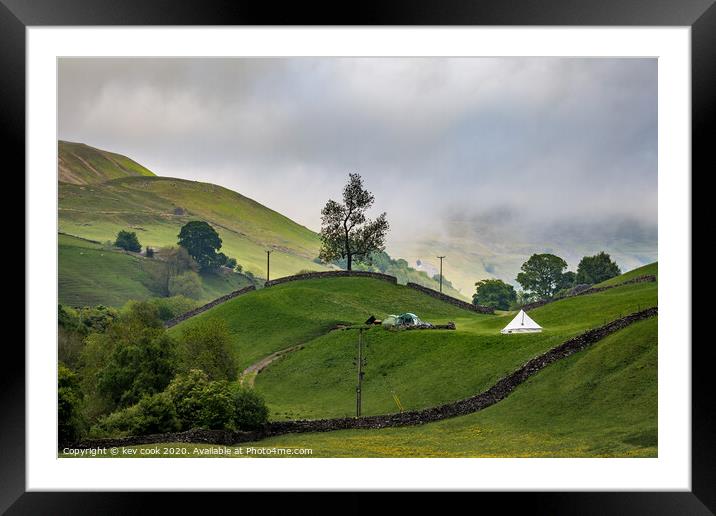 Happy campers Framed Mounted Print by kevin cook