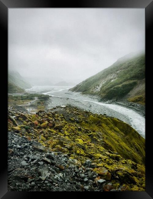 Franz Josef Glacier New Zealand Framed Print by Sandra Broenimann