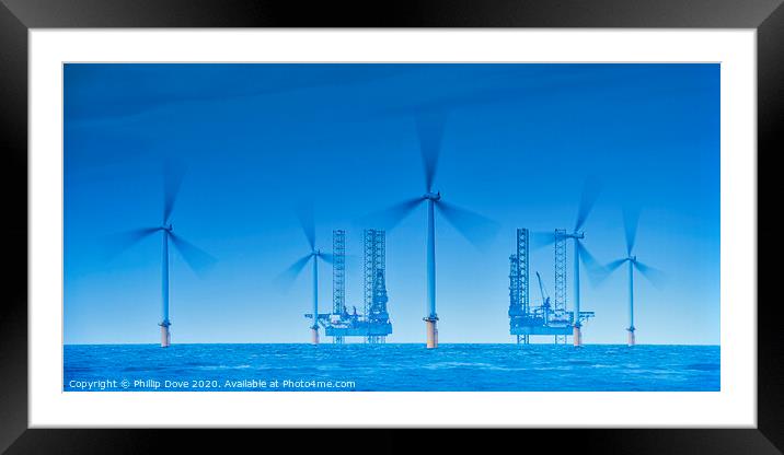 Electric Blue Framed Mounted Print by Phillip Dove LRPS