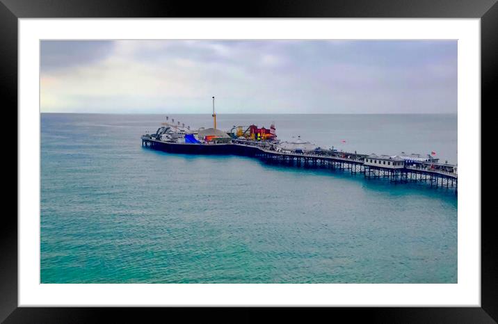 Thrilling Brighton Pier Adventure Framed Mounted Print by Beryl Curran
