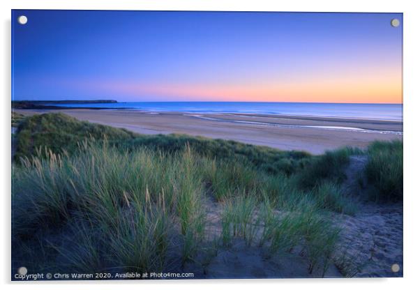 Freshwater West in the evening light Acrylic by Chris Warren
