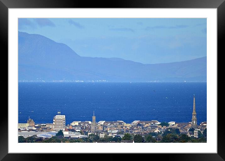 Ayr view on Costa del Ayrshire. Framed Mounted Print by Allan Durward Photography