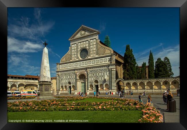 Basilica of Santa Maria Novella, Florence. Framed Print by Robert Murray