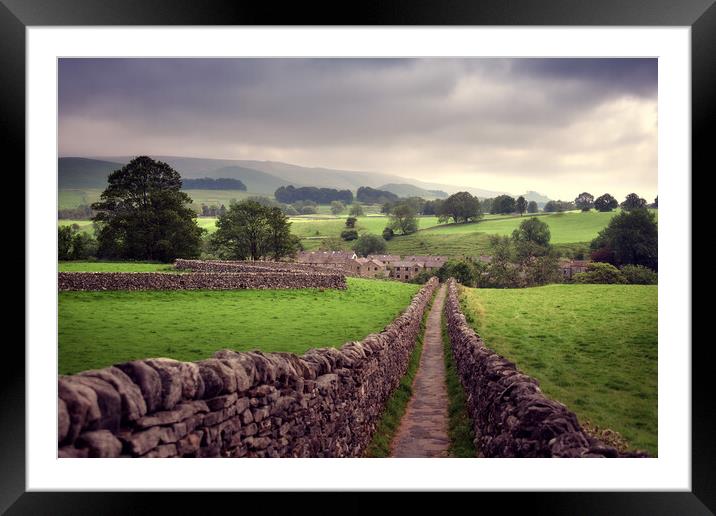North Yorkshire Landscape Framed Mounted Print by Svetlana Sewell