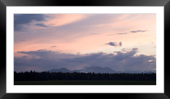 Brnik with Kamnik Alps in the background Framed Mounted Print by Ian Middleton