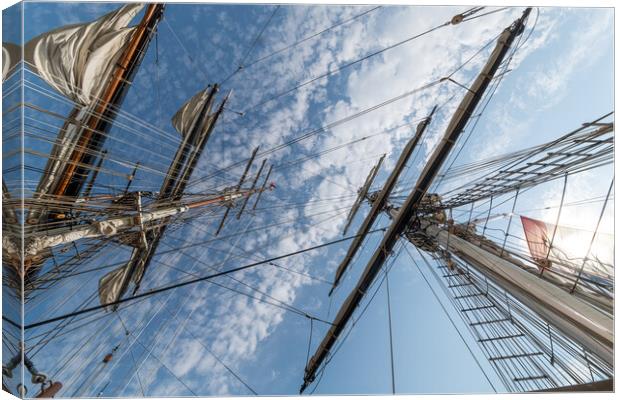 Nautical rope and mast Canvas Print by Ankor Light