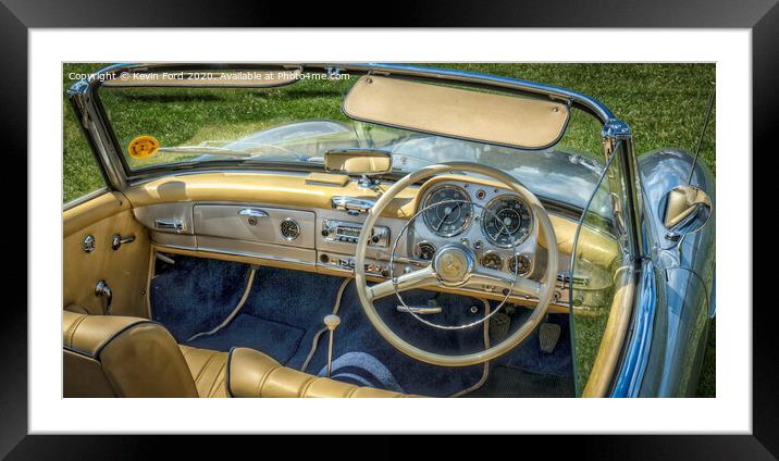 Classic Mercedes Benz Framed Mounted Print by Kevin Ford