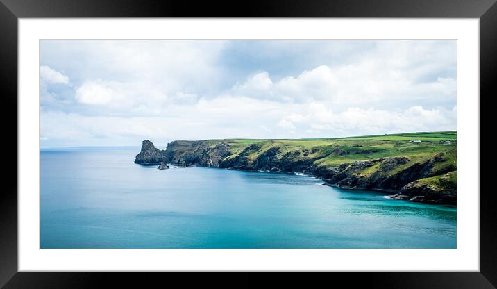 Bossiney Haven Framed Mounted Print by David Wilkins