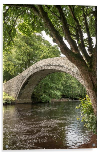 Ivelet Bridge, Swaledale, North Yorkshire Acrylic by Andrew Kearton
