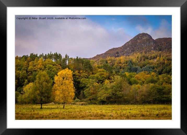Ben A'an is a hill in the Trossachs Framed Mounted Print by Peter Stuart