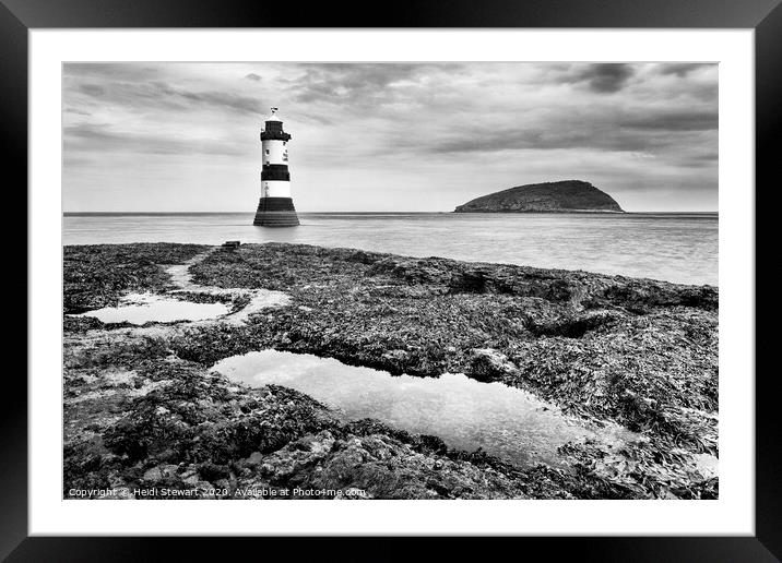 Penmon Lighthouse, Anglesey Framed Mounted Print by Heidi Stewart