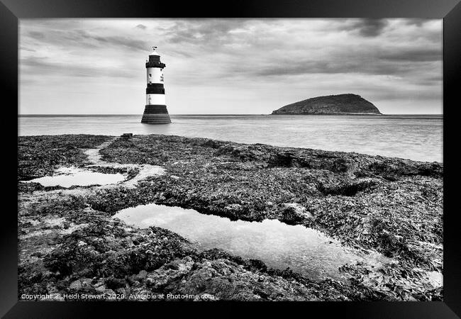 Penmon Lighthouse, Anglesey Framed Print by Heidi Stewart