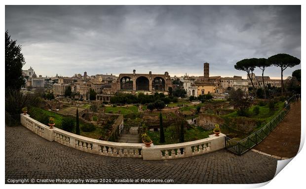 Ancient Rome, Italy Print by Creative Photography Wales