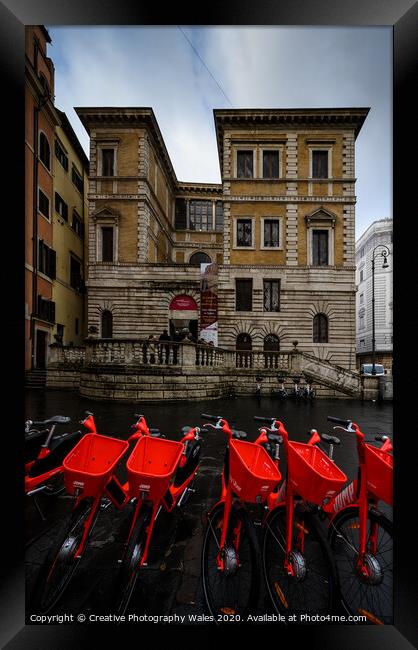 Street views, Rome, Italy Framed Print by Creative Photography Wales