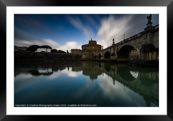 Castel Sant'Angelo, Rome, Italy Framed Mounted Print by Creative Photography Wales