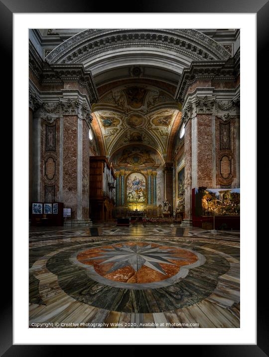 Santa Maria degli Angeli and Piazza Della Republica_Rome, Italy Framed Mounted Print by Creative Photography Wales
