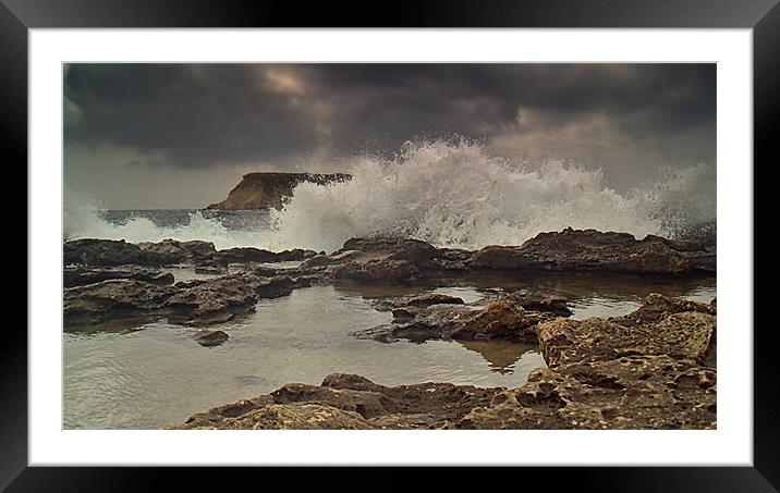 A Storm Brewing Framed Mounted Print by Aj’s Images