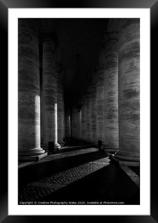 St Peters Sqaure and Basilica, Rome, Italy Framed Mounted Print by Creative Photography Wales