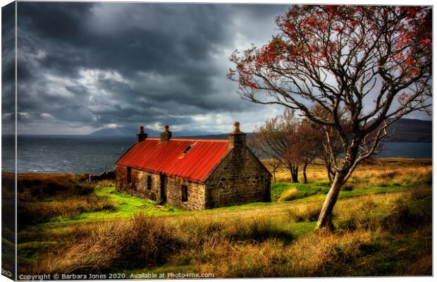 Suisnish Ruin Isle of Skye Scotland Canvas Print by Barbara Jones