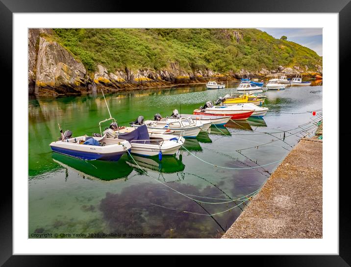 Porthclais Harbour Framed Mounted Print by Chris Yaxley